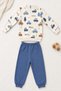Baby Boy Set with Car Pattern, 2-Piece Top and Bottom Set, Seasonal, 3, 6, 9, 12 Months - 3