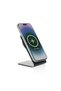 Terra aluminum 15W magnetic wireless charging phone stand - Grey - 3