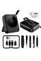 Romont - 6-in-1 Mag Wireless Charger, Multicable & Cleaning Kit, Black