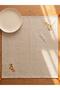 Striped Embroidered Tassel Tablecloth 90X90 cm (W6) - 2