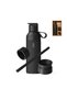 Reusable Insulated Stainless Steel Water Bottle 3-in-1 Set - Black