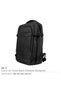 Travel Backpacks in Black Polyester Material - 3