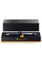 Coventry Blue Lacquer with Polished Chrome Appointments Ballpoint Pen (Blue Ink) - 3
