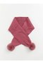 Baby Girl Knitwear Scarf with Pompom (W6) - 2