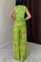 Green Sequin Vest and Pants Set - 4