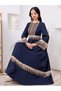 Rochie, albastru - 6