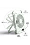 Rechargeable Table-Top Fan with Rotating Desk Stand, Compact & Portable, Type-C - 4