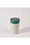 Circular Cup 8oz Chalk & Aquamarine Green - 4