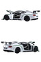 Die Cast Bentley Continental Gt3 Metal Model Car 21 cm – 1:24 Scale Pull-Open, Openable Doors and Hood Sports Car - 6