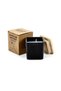 Scented Candle in Square Glass Bottle with Bamboo Lid, Oakmoss & Amber Scent - 3