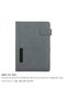 Dorniel A5 PU Notebooks with Front Pocket & Magnetic Flap, Brown - 6