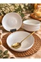 Modern Plain Deep Dinner Plate for 6 People 22cm - 3