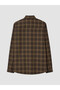Peak New Season Brown Regular Fit Plaid Gabardine Men's Shirt - 2