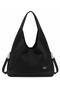 Women's Large Model Suede Hand and Shoulder Bag