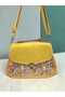 Authentic Patterned Suede Cover Hand and Shoulder Bag - 2