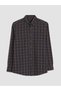 Esvab • Modern & Distinctive Standard Fit Checkered Embroidered Men's Shirt - 2