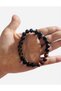 Calmness and Stability Themed Natural Stone Bracelet |   Lava Stone Smoky Quartz Red Jasper Hematite - 2