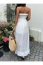 Rochie maxi, alb - 2