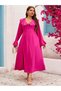 Rochie maxi, roz - 4