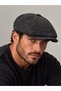 Lanolin fabric winter cap hat british style cap hat with elastic back