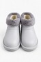 Waterproof Flat Cut Comfortable Design Daily Use Rain Boots with Sheepskin Inside