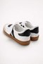 Black and White Flexible Textured Closed Front Open Top Comfortable Form Fit Daily Use Suitable Ballerinas - 2