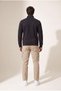 Men's Black 6206 Stand Collar 3 Thread Sg Sweatshirt - 3