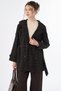 Apolet Detailed Short Cashmere Coat Brown
