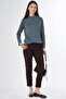 Button Detailed Blouse Petrol - 2