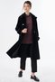 Buckle Detailed Cashmere Coat Black