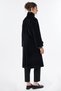 Buckle Detailed Cashmere Coat Black - 5