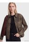 I Leopard Embroidered Women's Jean Jacket from Freezen Store - 2