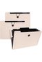 Expanding File Organiser, 3 Pcs Pockets Document Organiser A4 Folder, 13 Compartment Folder Large Ca