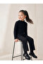 Alita City Lcw Kids Black Plain Standard & Regular Wide Leg Girls' Pants with a Difference