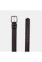 Men's Dark Brown Double Bridge Sports Leather Belt - 2