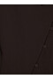 Brown Asymmetrical Buttoned Blouse - 7