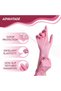 Disposable Nitrile Gloves, 50-count, Pink - 3