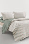 Keeva 100% Cotton Single Duvet Cover Set - Khaki - 2