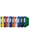 10 Pieces Blue Narrow Plastic Folder - 3