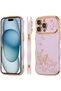 ZTOFERA for iPhone 15 Pro Max Case Cute Curly Wave Frame - Black - 3