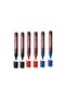 Permanent Marker Round Tip Black-Blue-Red Ed-300 (6 Pieces) - 2
