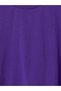 Two Mt Shop Quality Soulife Purple Plain Loose & Baggy Short Sleeve Women's T-Shirt - 3