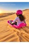 Double Sand & Snow Sled - Outdoor Plastic Skiing Board with Rope for Kids & Adults - Winter & Summer Fun - 5