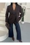 Valencia Women's Oversize Kruvaze Blazer Jacket - 4
