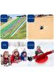 Double Sand & Snow Sled - Outdoor Plastic Skiing Board with Rope for Kids & Adults - Winter & Summer Fun - 4