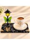 Premium Porcelain Coffee Cup with Led Street Lamp and Black Base, Tree of Life Design - 2