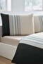 Ranforce -Cool Line Beige- Double Duvet Cover Set with Elastic Sheets - 3