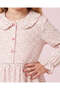 Girls Pink Floral Print Casual Dress - 3