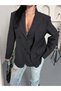 Valencia Women's Oversize Kruvaze Blazer Jacket - 6