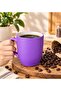 Purple Mug with Led Street Light and Scented Candle with Black Marble Base - 2